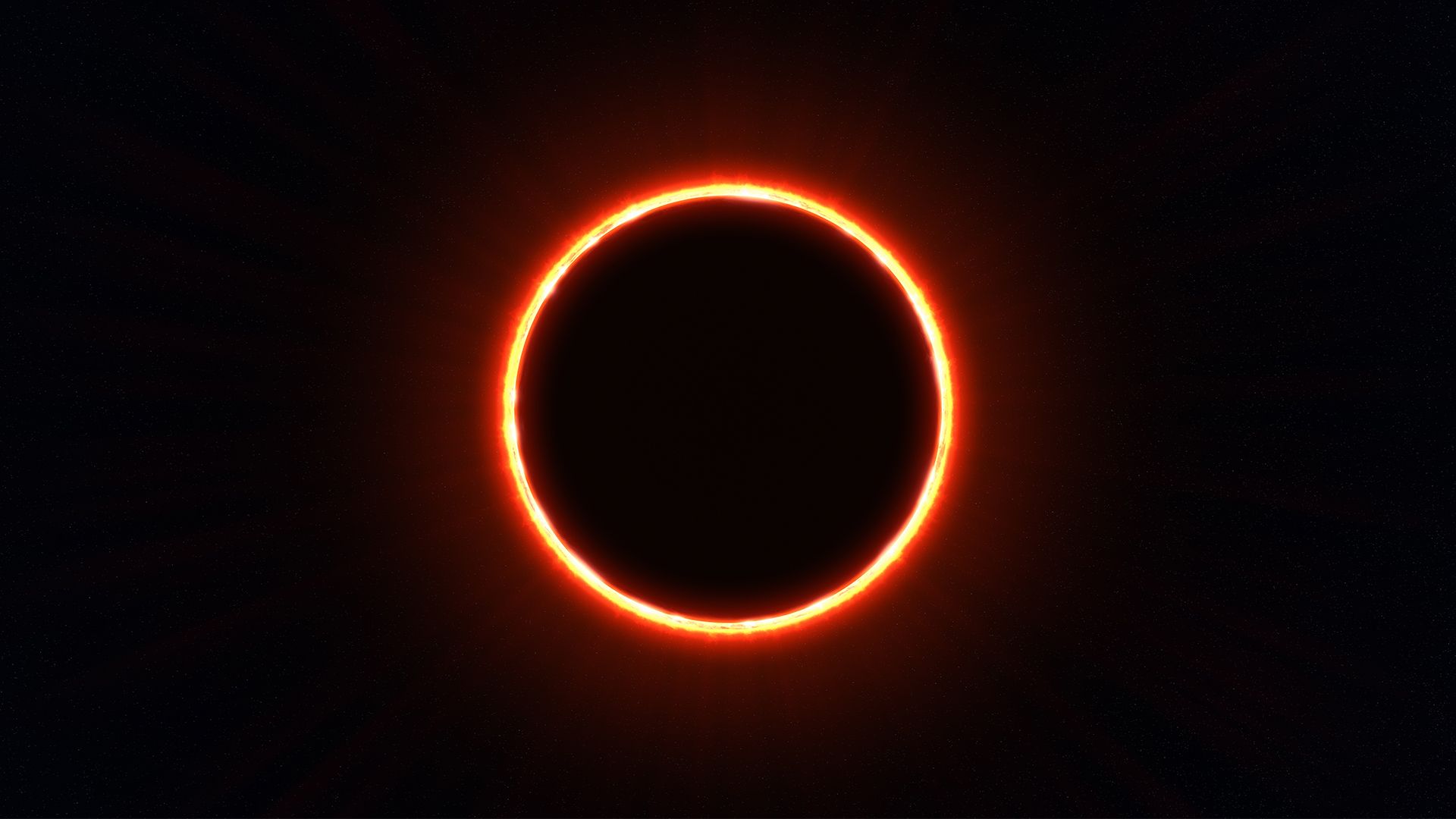 Eclissi solare anulare arancione, 1920x1080 Full HD, PC Desktop