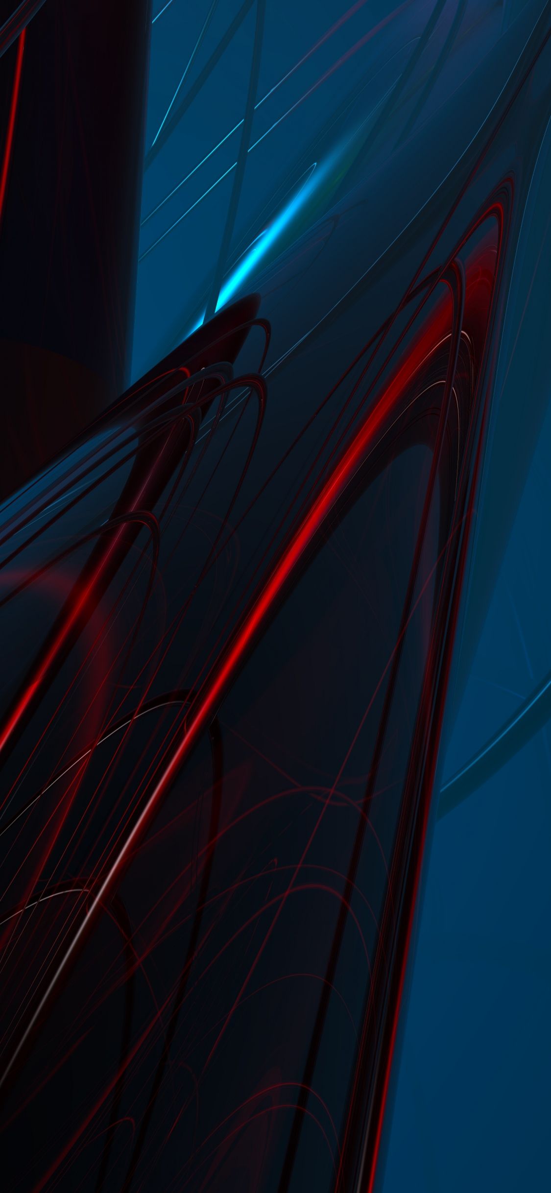 Astratto rosso e blu scuro, 1125x2436 Full HD Verticale, iPhone