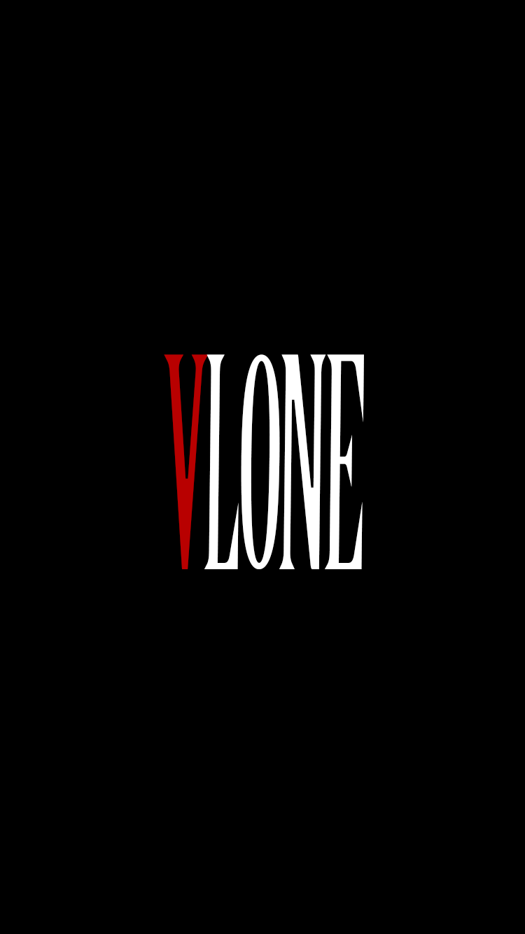 Logo VLONE rosso e bianco, 750x1334 Verticale, Mobile