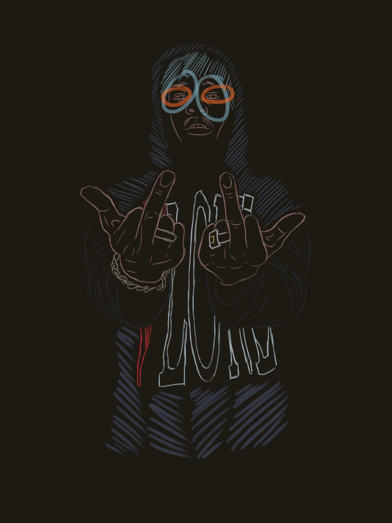 Logo Vlone arancione mimetico, 675x1200 Full HD Verticale, iPhone