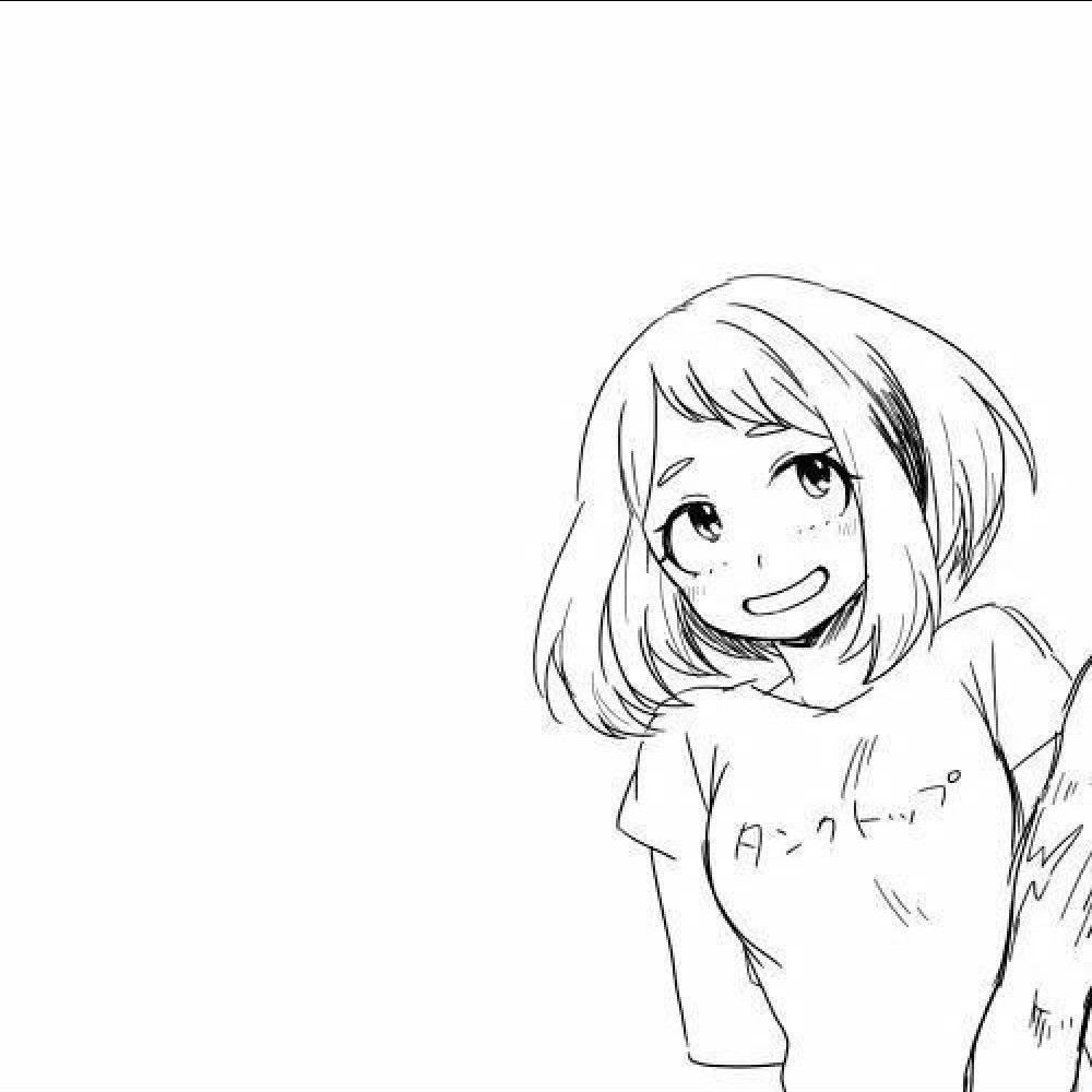 Ritratto anime schizzo bianco nero, 720x1280 Full HD Verticale, Google Pixel