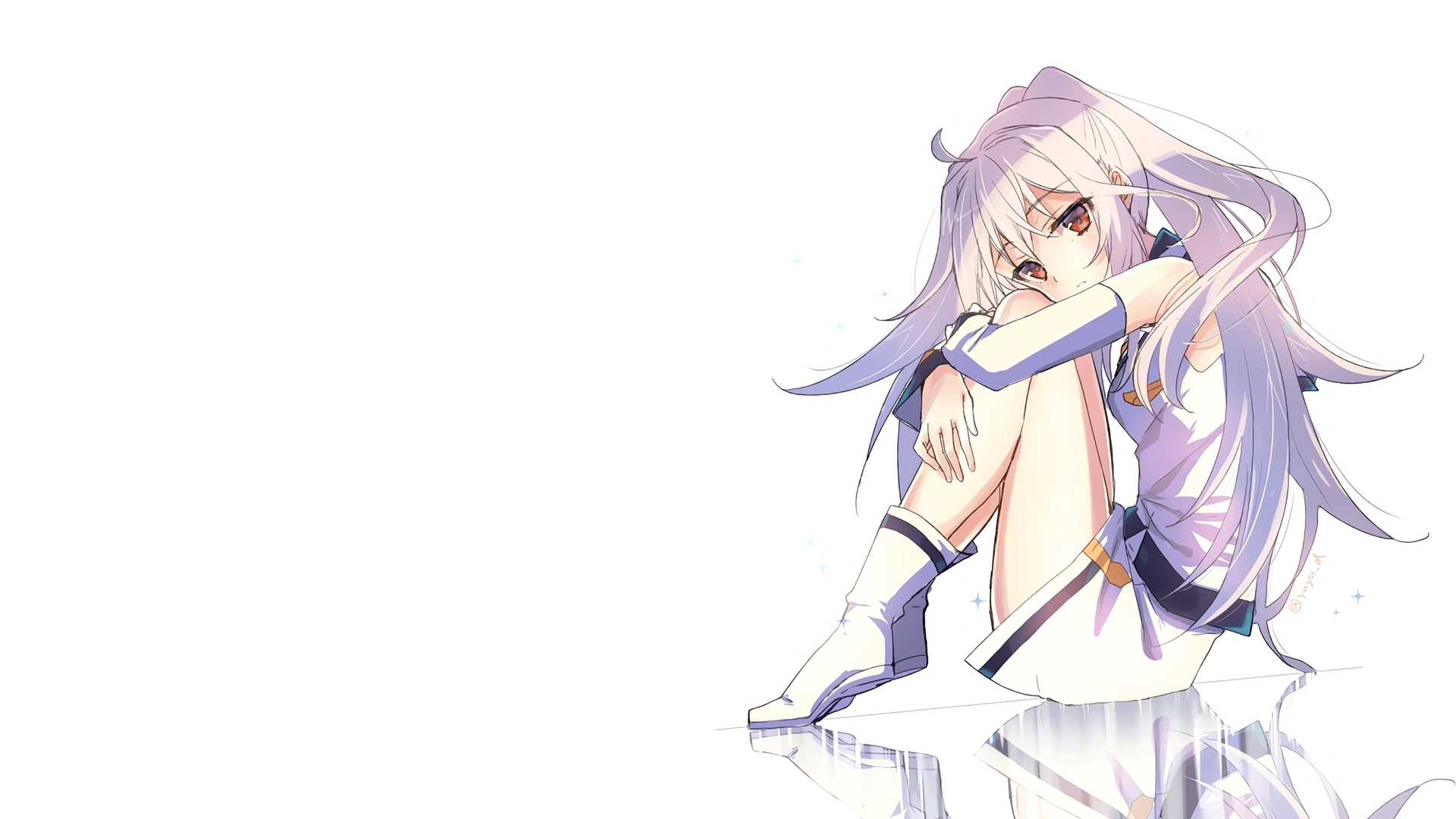 Ragazza anime capelli lilla, 1920x1080 Full HD 1080p, Desktop