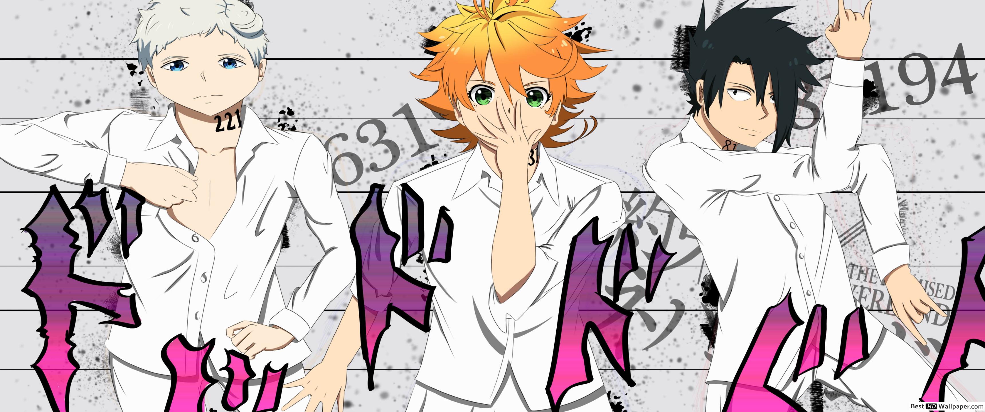 Personaggi The Promised Neverland, 3440x1440 Panoramico, Dual Screen