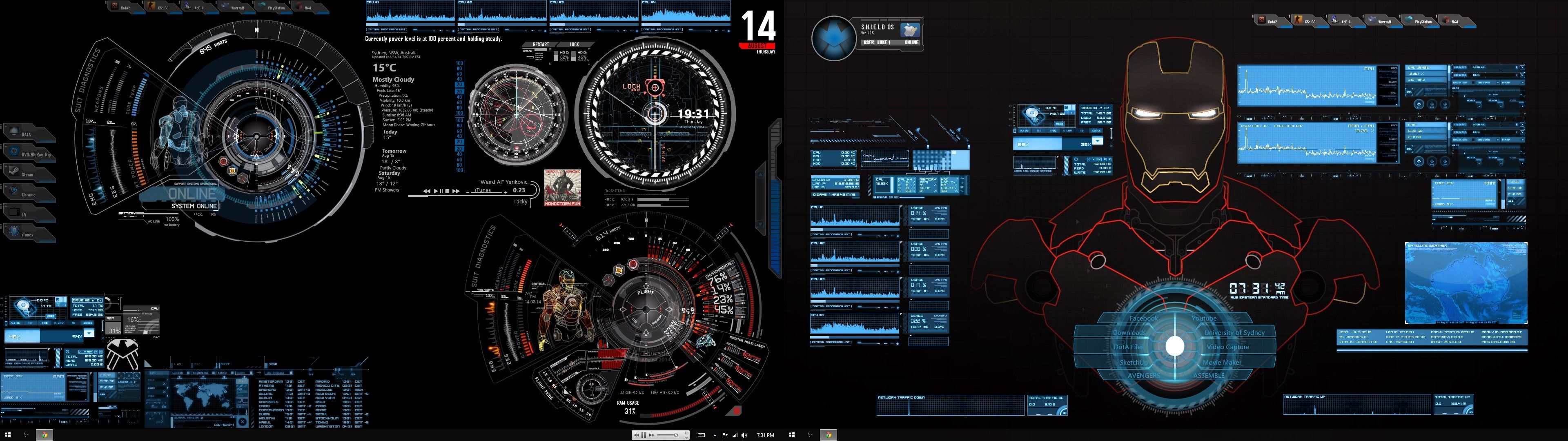 Lock screen orologio sfondo blu, 1440x2960 Verticale, OnePlus