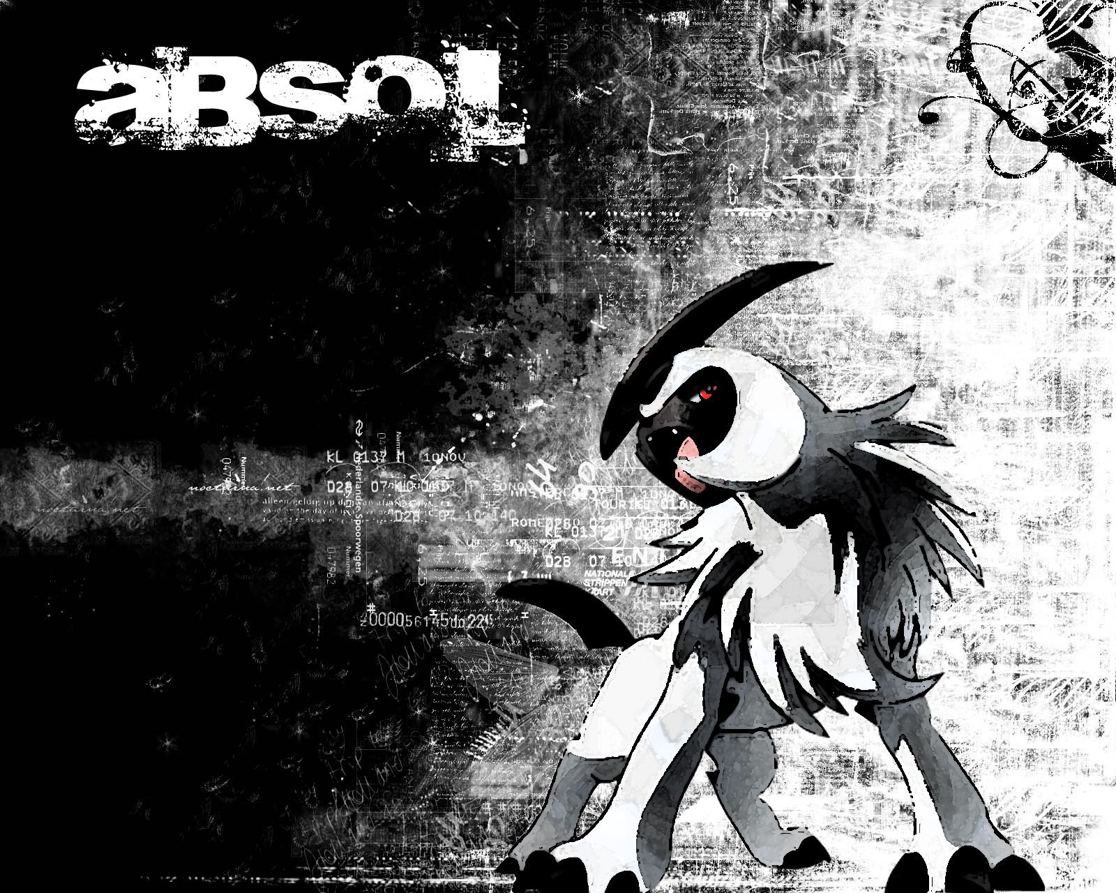 Absol Pokémon sfondo nero, 8000x4500 UHD, PC 4K