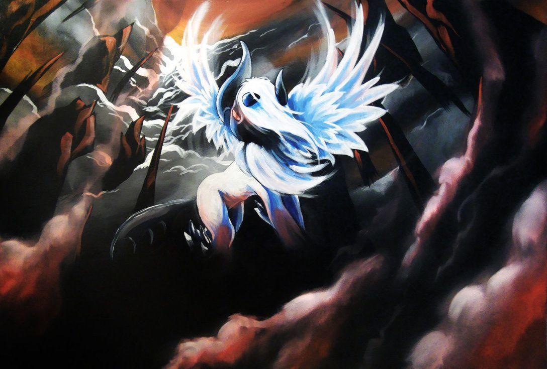 Mega Absol tra le nuvole, 1088x735 HD, Desktop