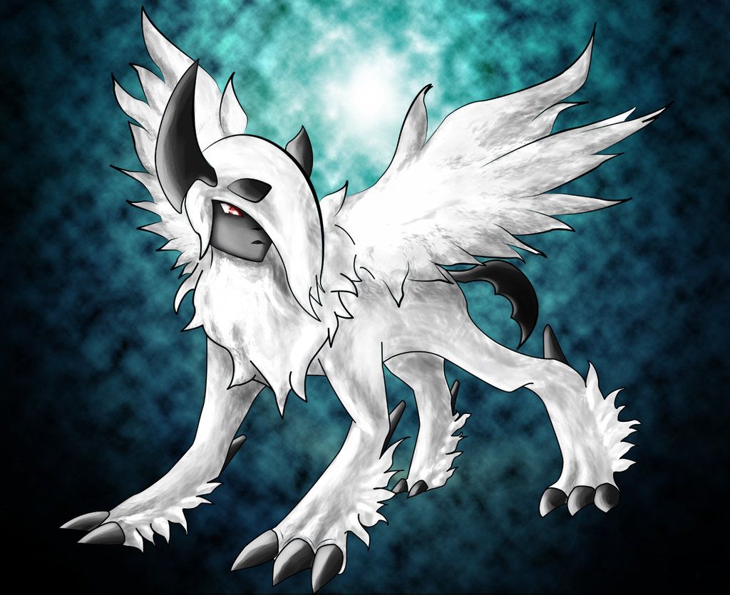 Absol Pokémon sfondo blu, 1920x1080 Full HD 1080p, Laptop