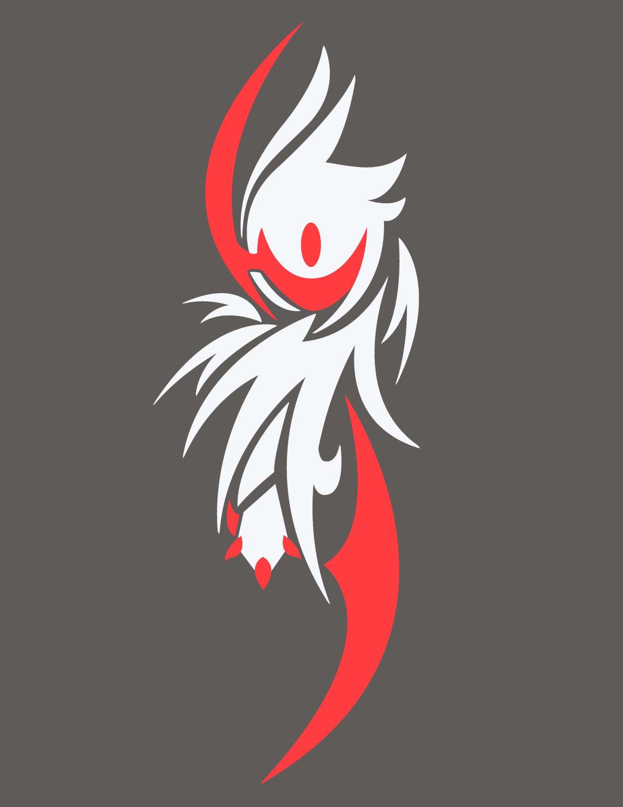 Absol Pokemon minimalista, creature tascabili, 1920x1080 Full HD 1080p, PC