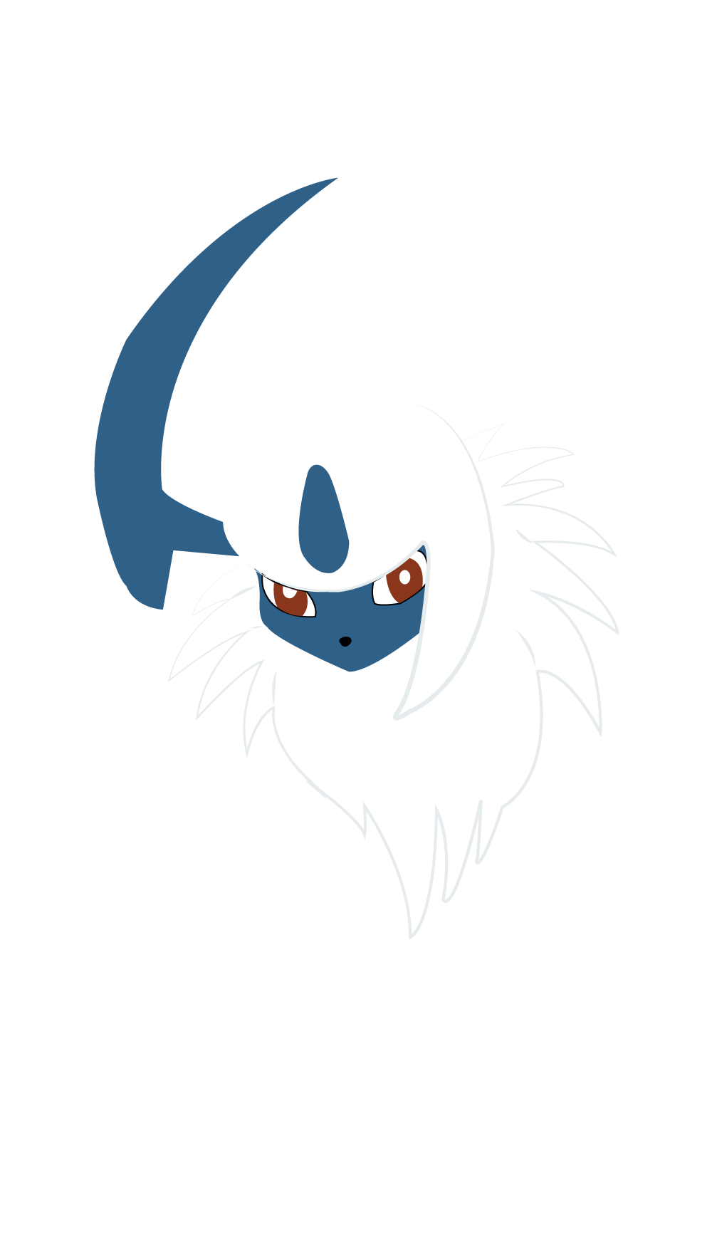 Mega Absol Pokemon silhouette, 1280x800 HD, Desktop