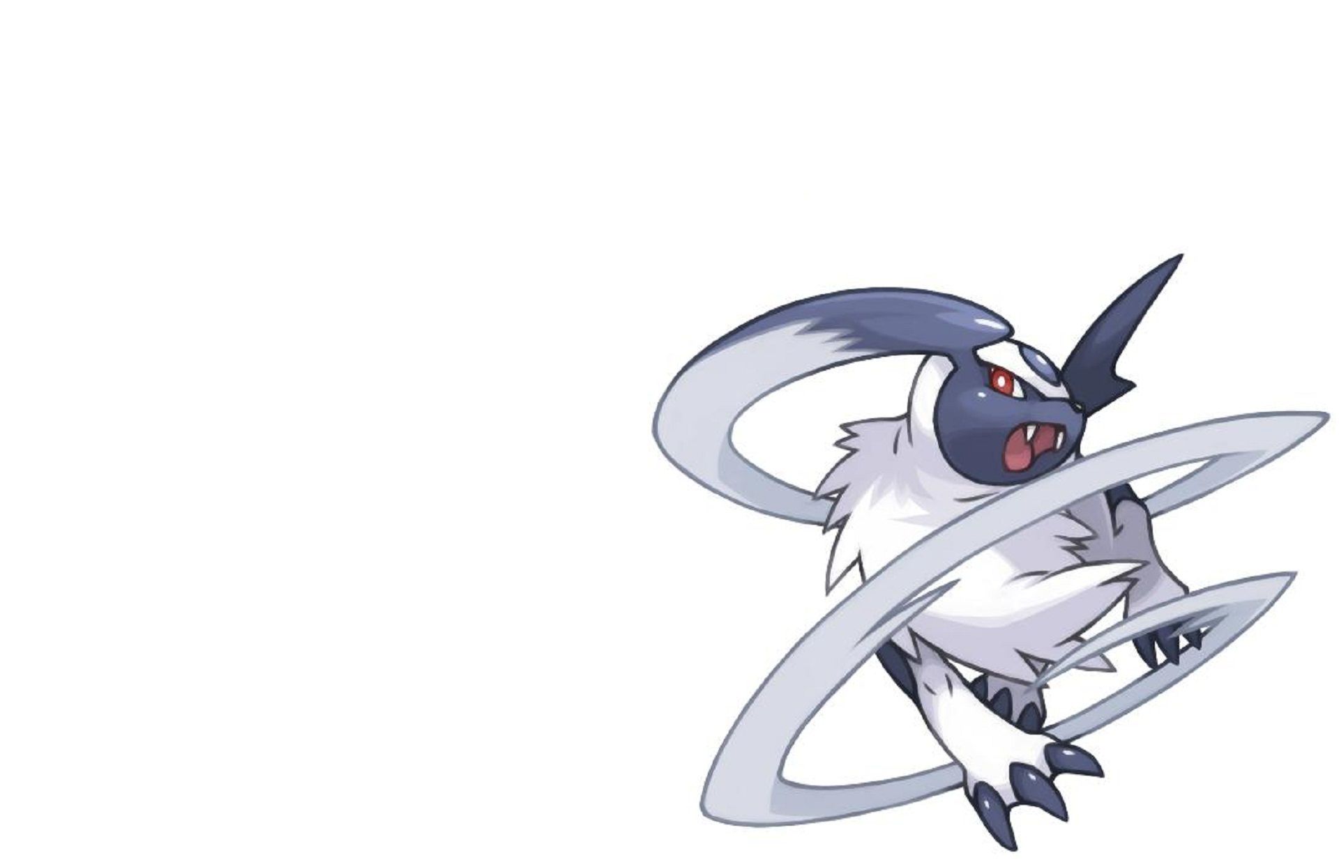Absol Pokemon sfondo blu, 1900x1080 HD, Desktop