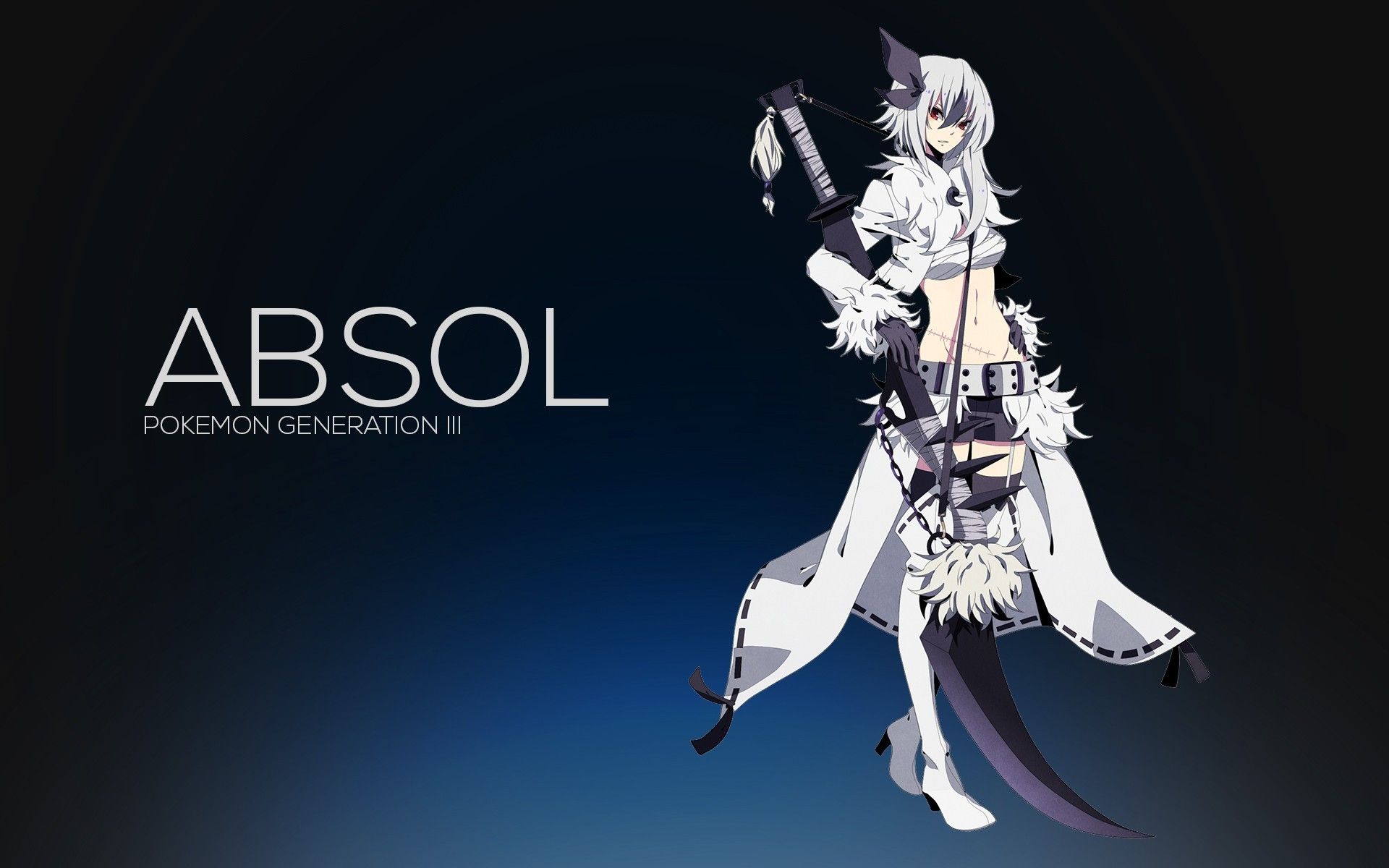Absol Pokémon in stile umanizzato, 1920x1200 Full HD+, PC