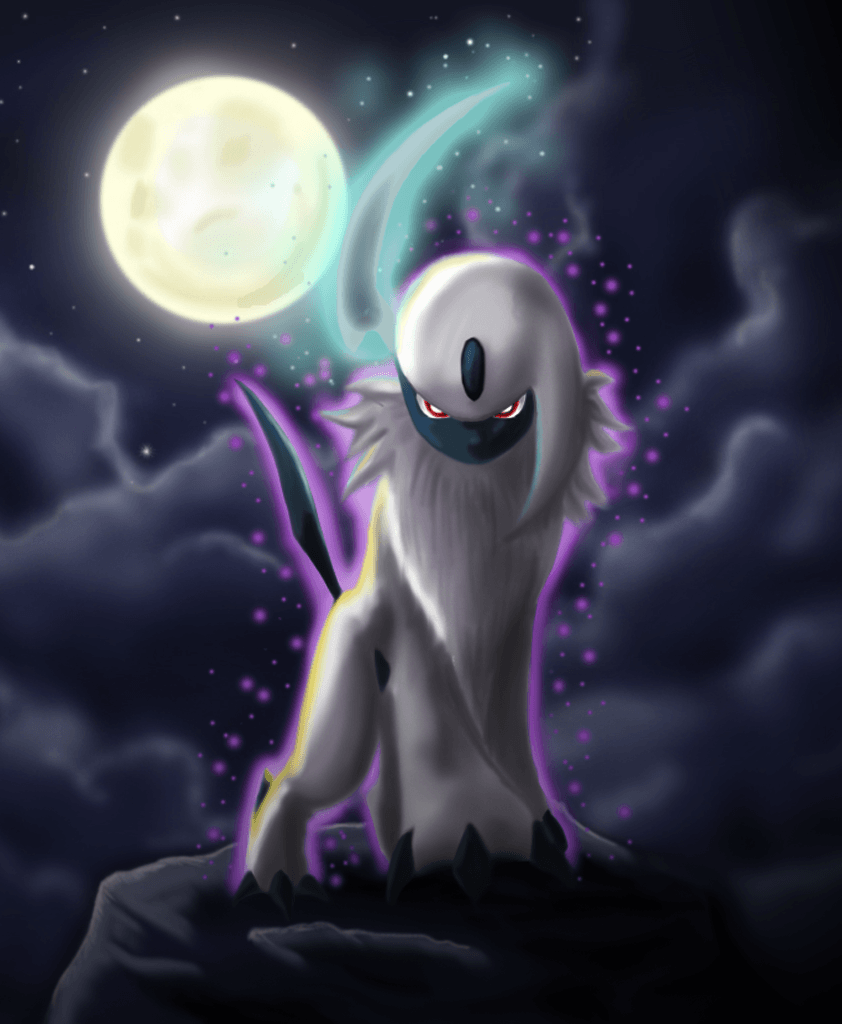 Absol Pokemon sotto la luna, Nintendo, 842x1024 Verticale, Mobile