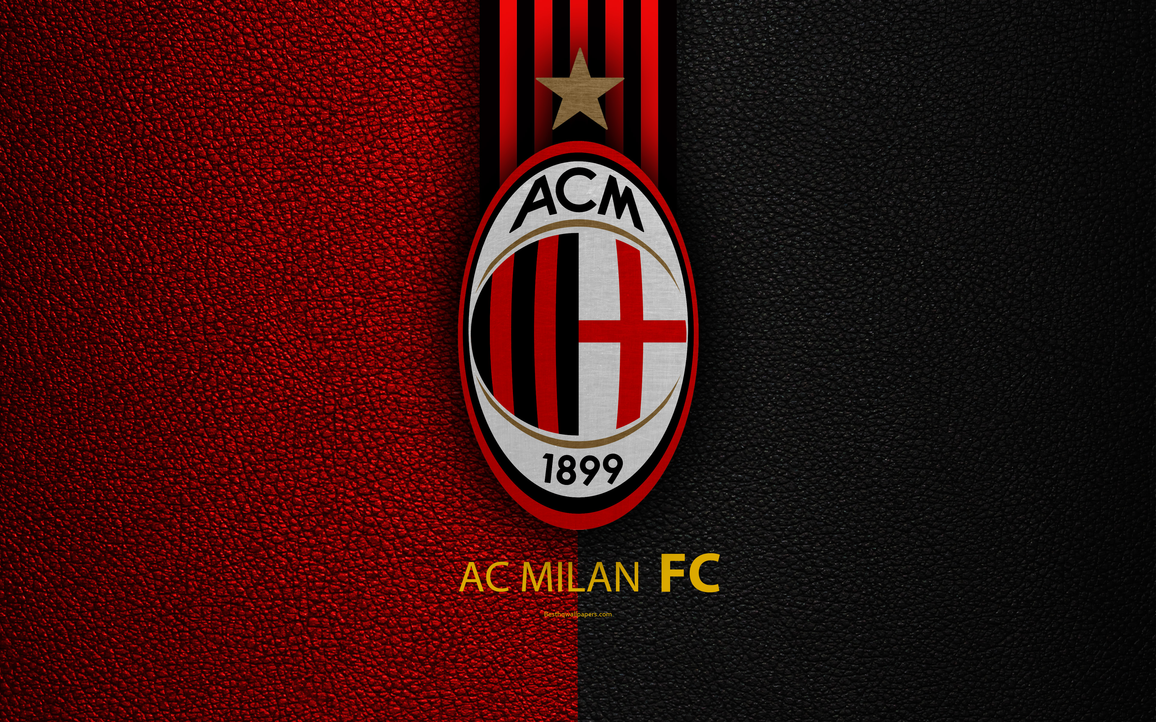 Logo AC Milan calcio, 3840x2400 4K Ultra HD, Monitor 4K