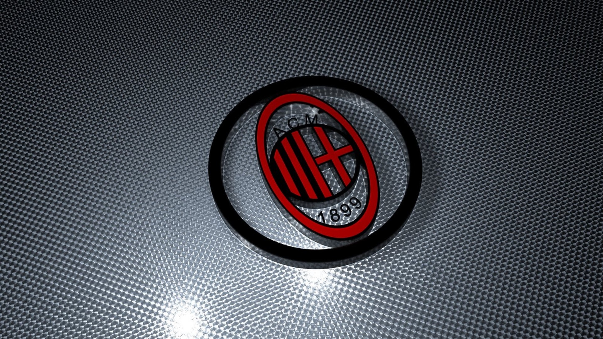 Logo AC Milan 3D, 1920x1080 1080p, Desktop