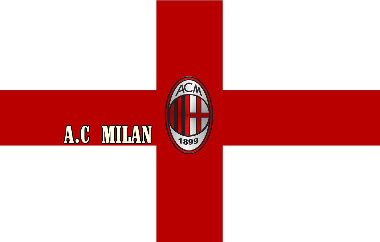 Logo AC Milan croce rossa, 1332x850 HD, Desktop