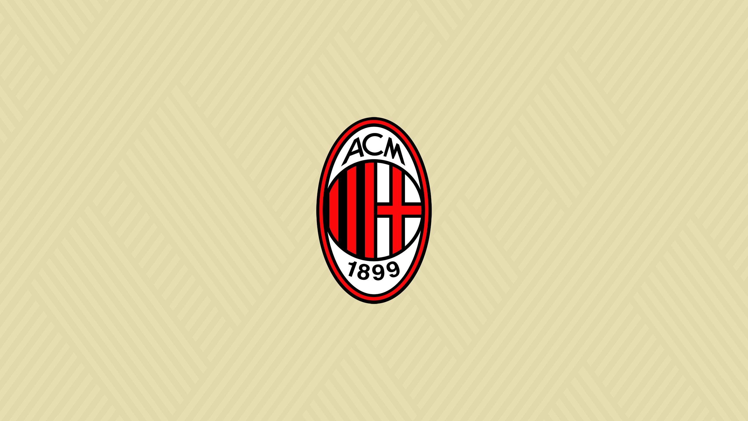 Logo AC Milan sfondo beige, 2560x1440 1440p, Desktop