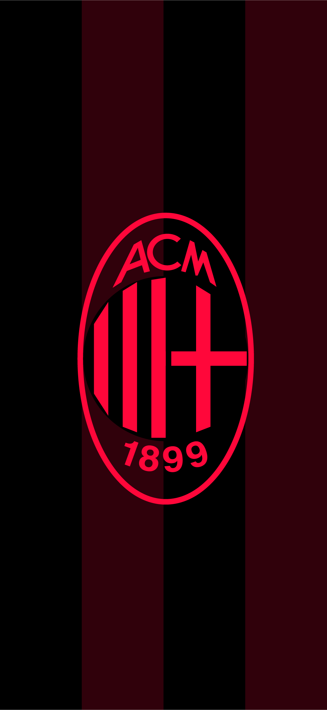 Logo AC Milan stemma, 1084x2350 Full HD Verticale, Smartphone