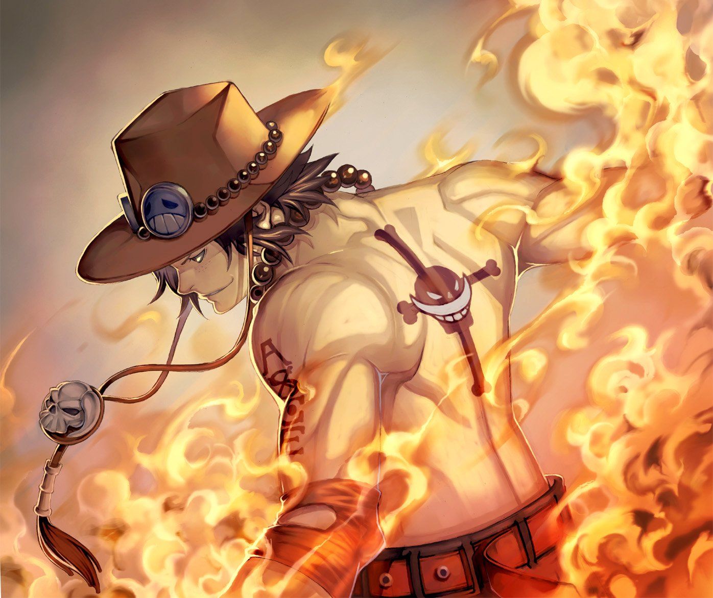 Portgas D. Ace tra le fiamme, 1396x1172 HD, Desktop