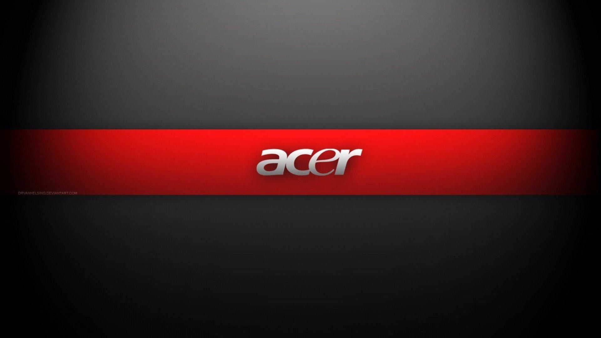 Logo Acer rosso e nero, 1920x1080 Full HD, PC Desktop