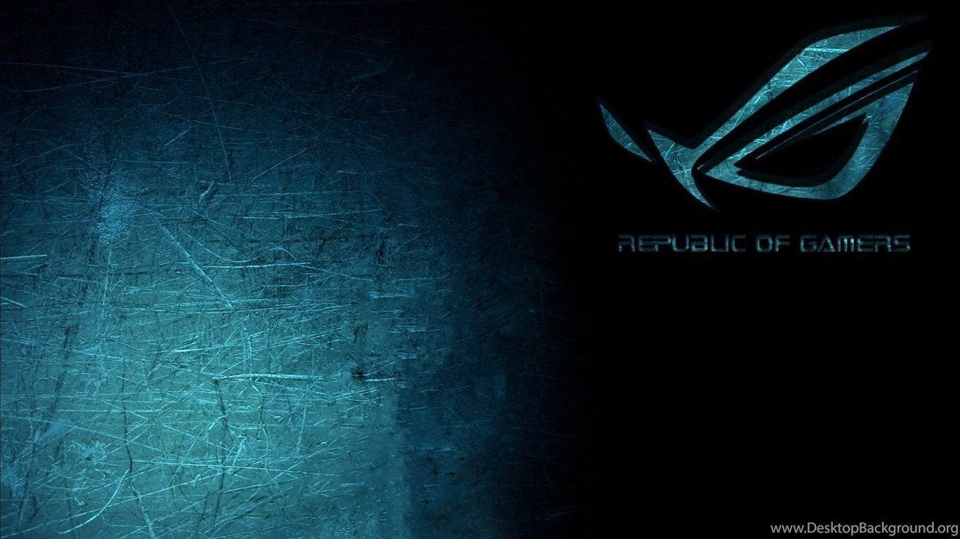 Logo Republic of Gamers blu, 1366x768 720p, iMac