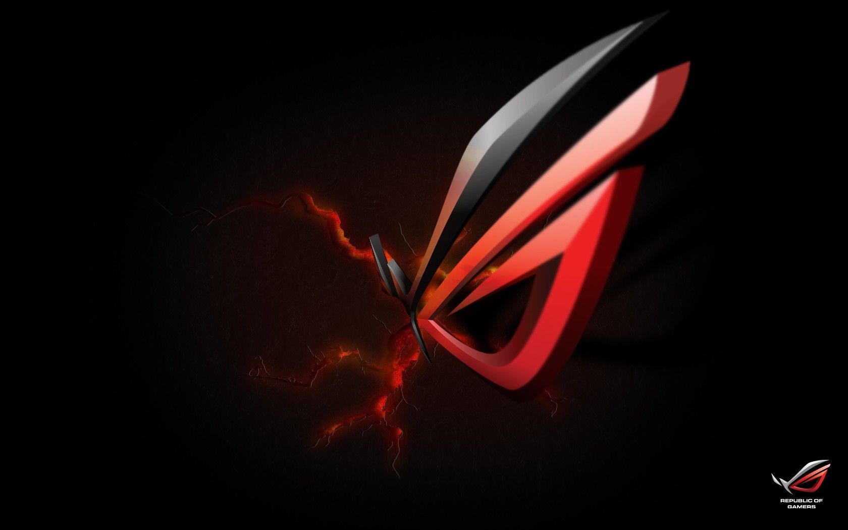 Logo ROG rosso nero, ASUS, 1680x1050 HD, Laptop
