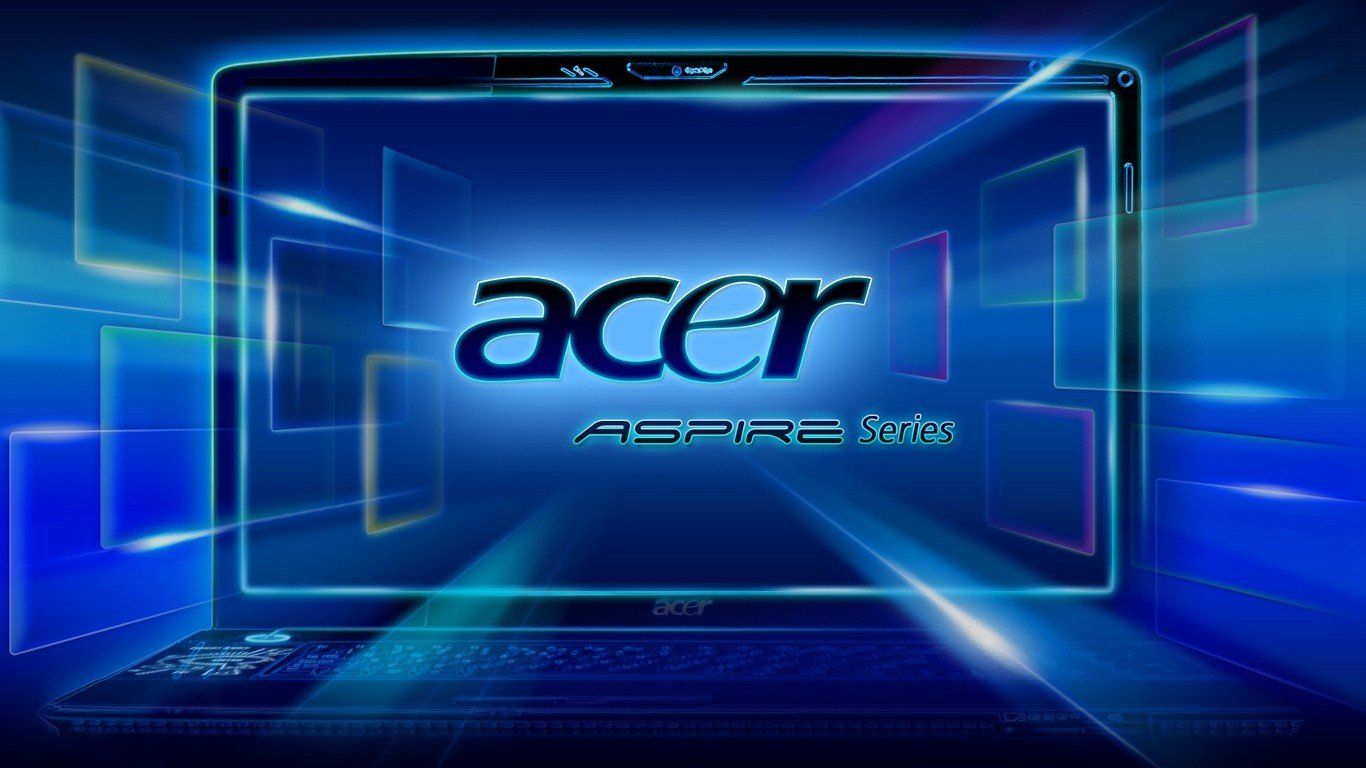 Logo Acer Aspire blu, 1366x768 720p, Laptop