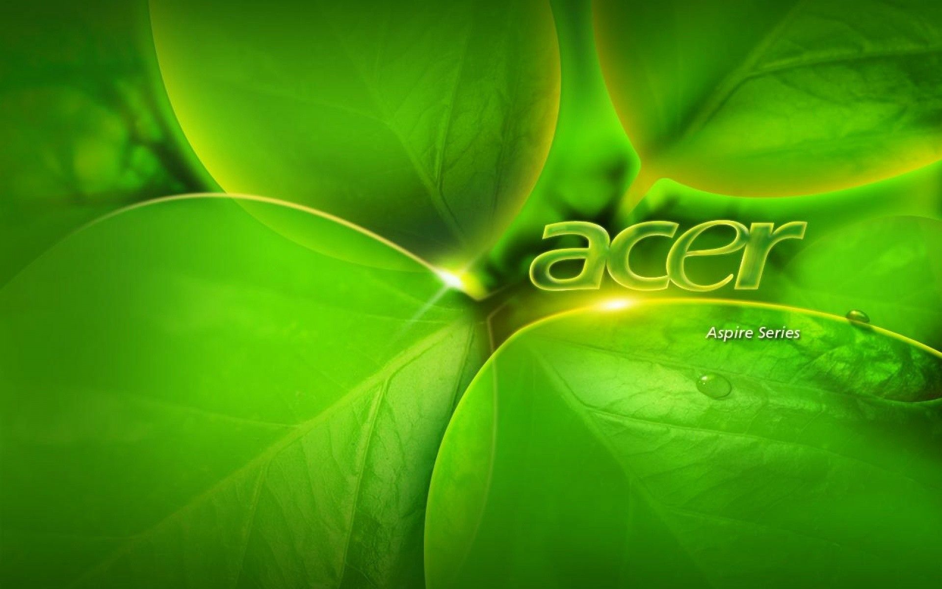 Logo Acer foglie verdi, 1920x1200 Full HD+ WUXGA, Desktop