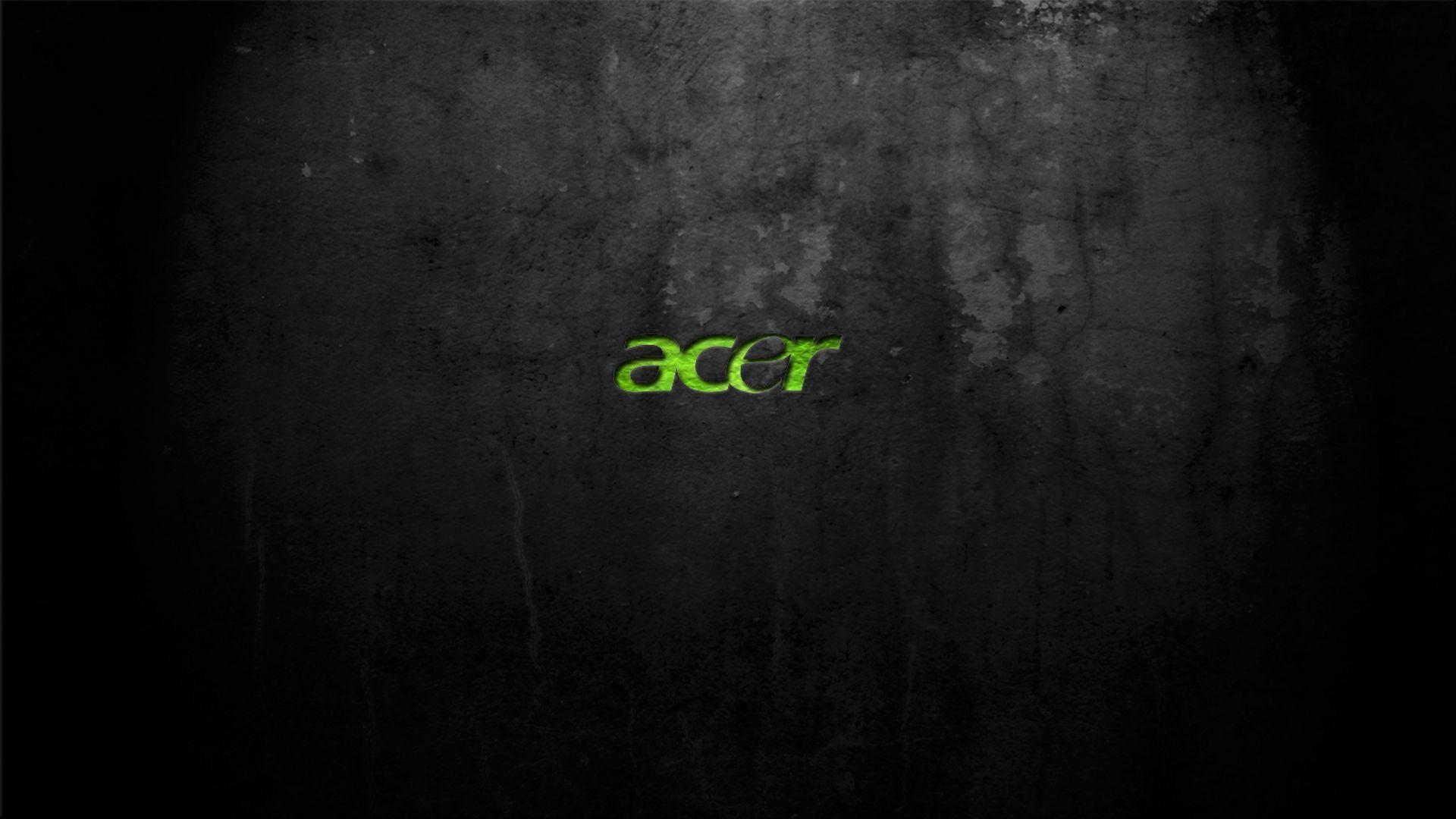 Logo Acer verde su nero, 1920x1080 1080p, PC