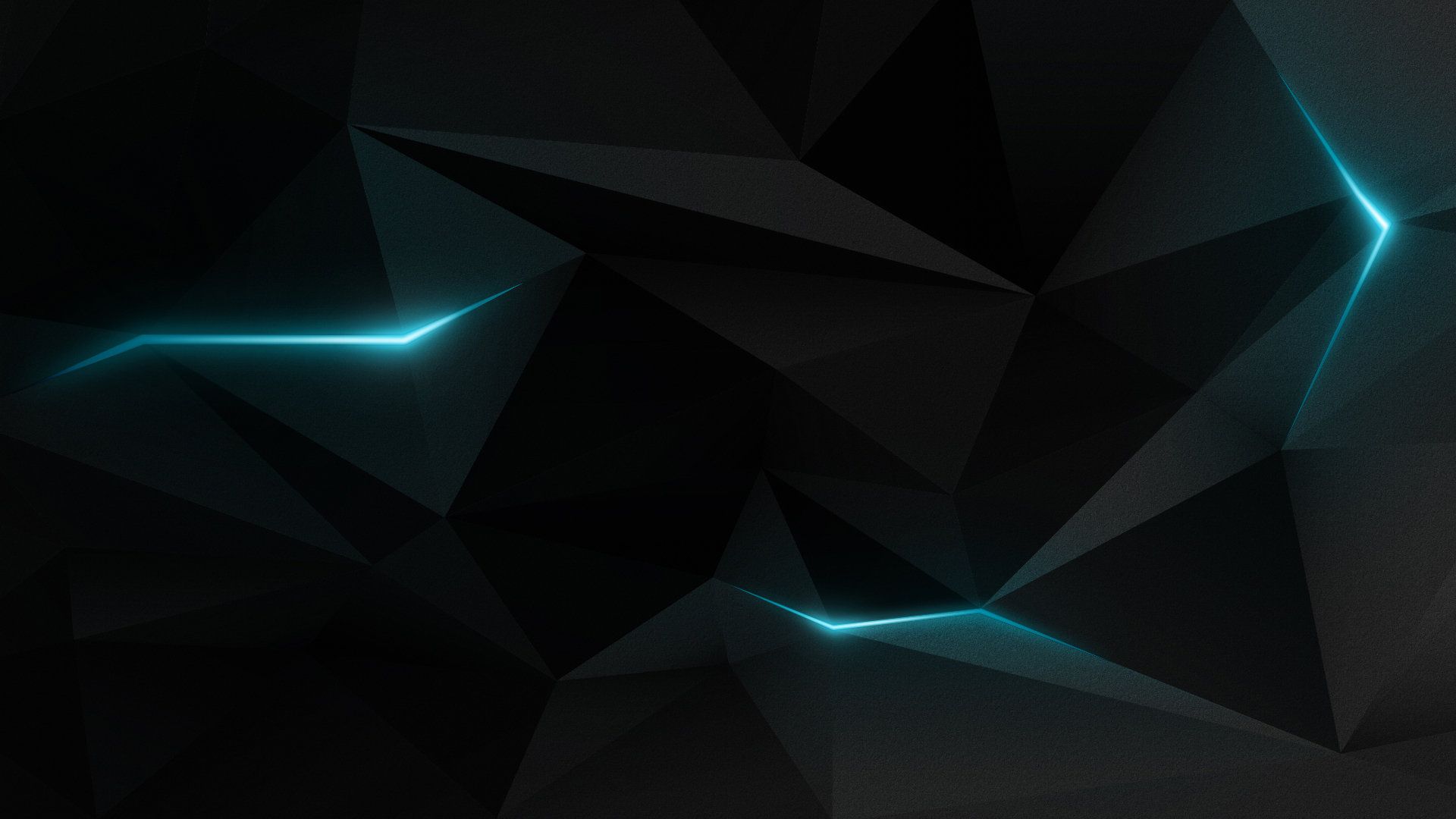 Sfondo geometrico scuro con linee azzurre, 1920x1080 1080p, PC