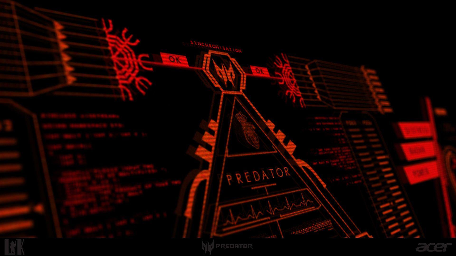 Logo Acer Predator rosso, 1920x1080 1080p, PC Desktop