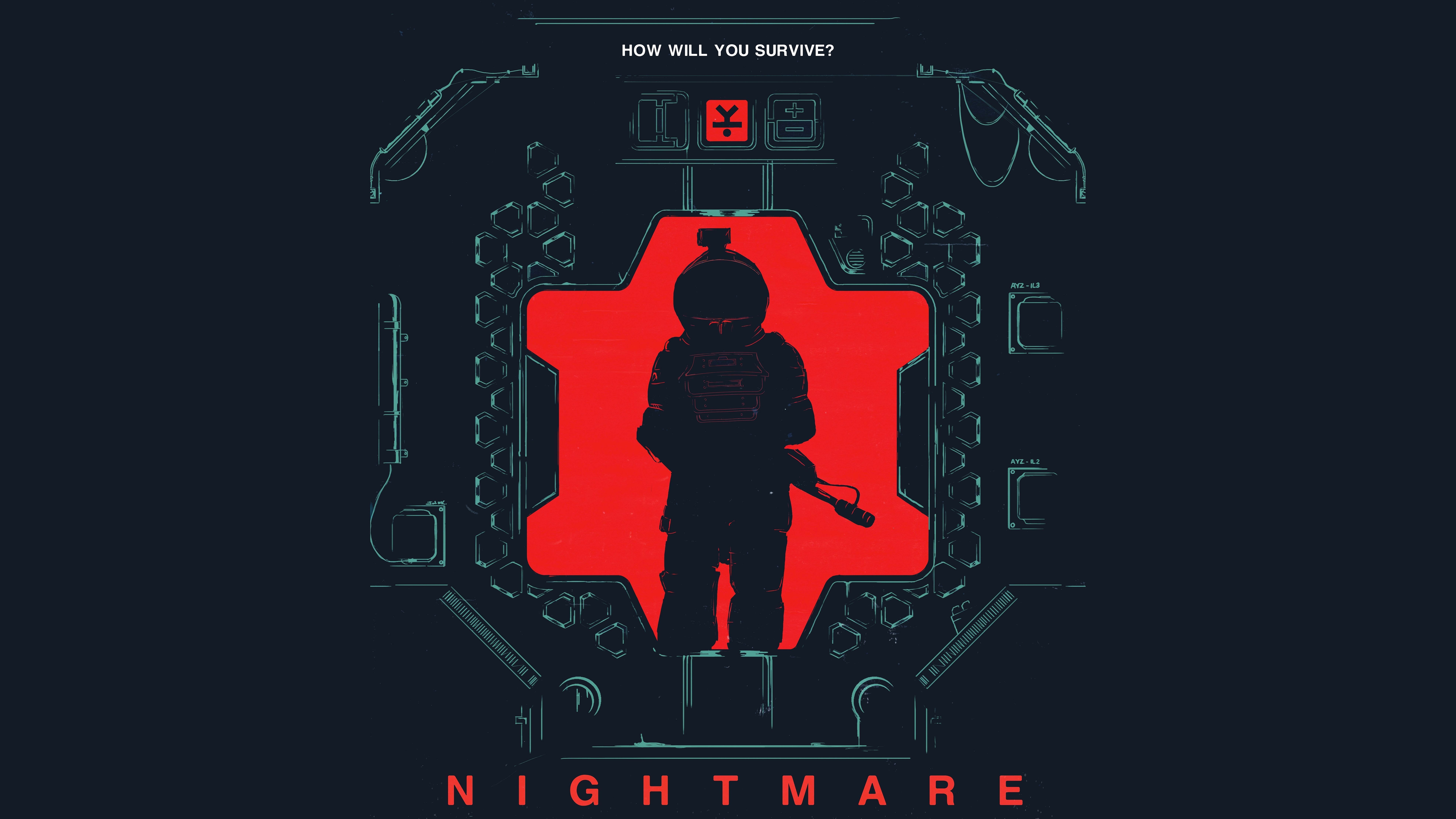 Alien Isolation astronauta silhouette rossa, 7900x4442 4K Ultra HD, Monitor 4K