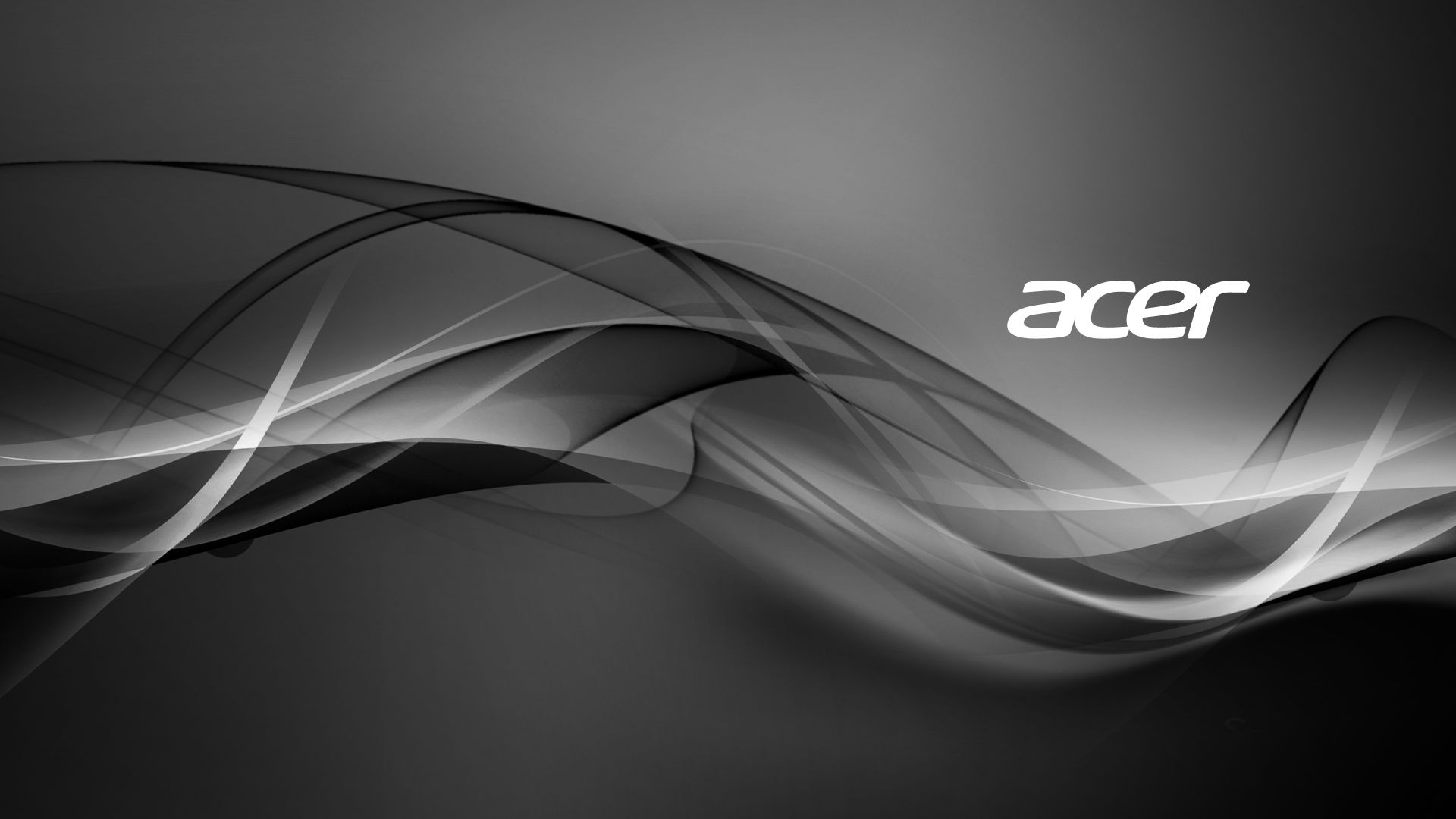 Logo Acer onde astratte grigie, 1920x1080 Full HD, Laptop