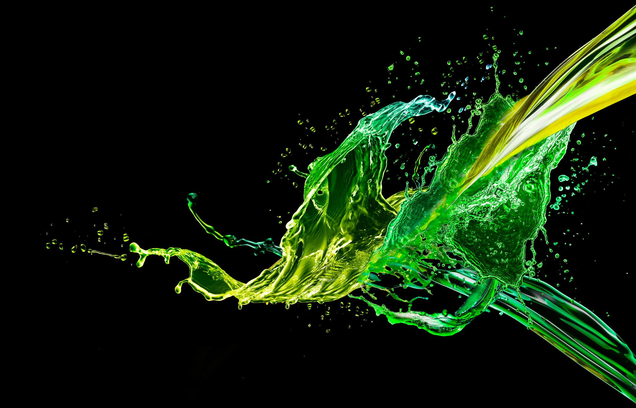 Schizzo liquido verde giallo, 2160x1388 Hi-Res, Laptop