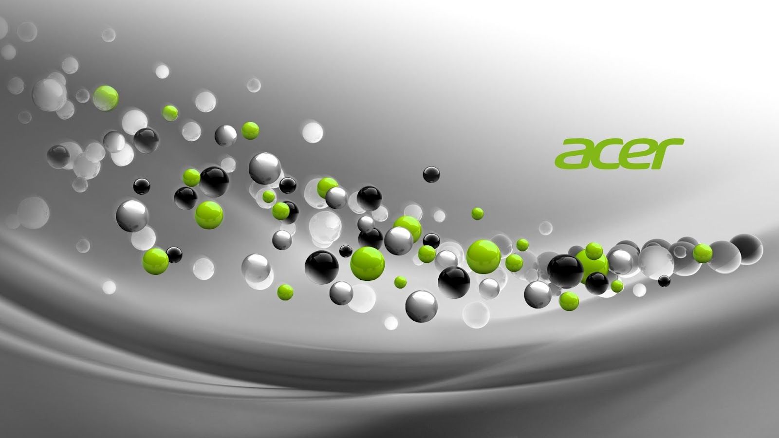 Logo Acer con sfere astratte, 1600x900 HD Ready, PC