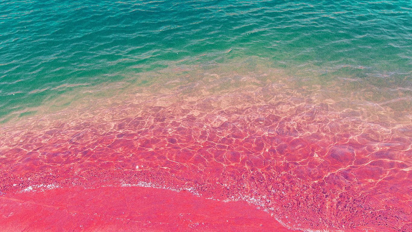 Spiaggia rosa e mare turchese, 1366x768 HD, Desktop