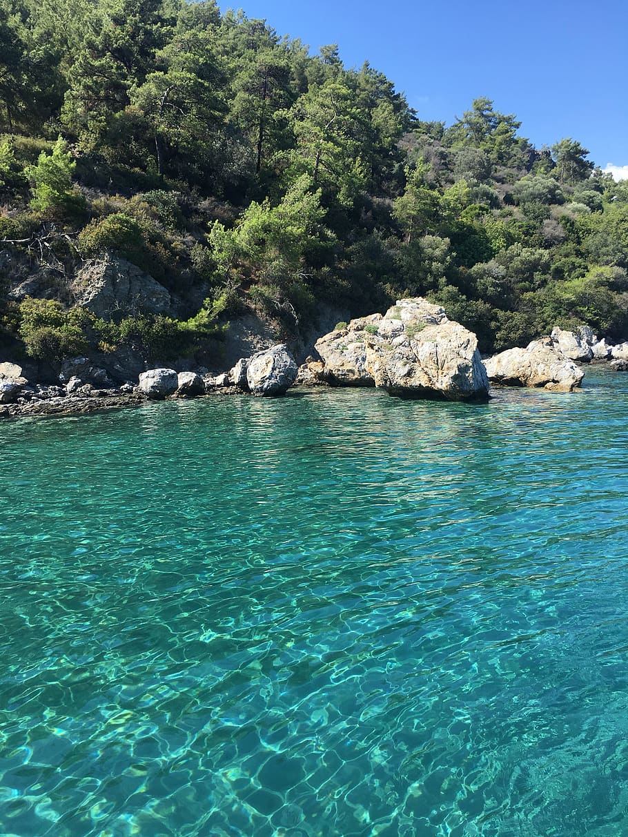 Baia turchese Marmaris Turchia, 910x1213 Full HD Verticale, Samsung Galaxy