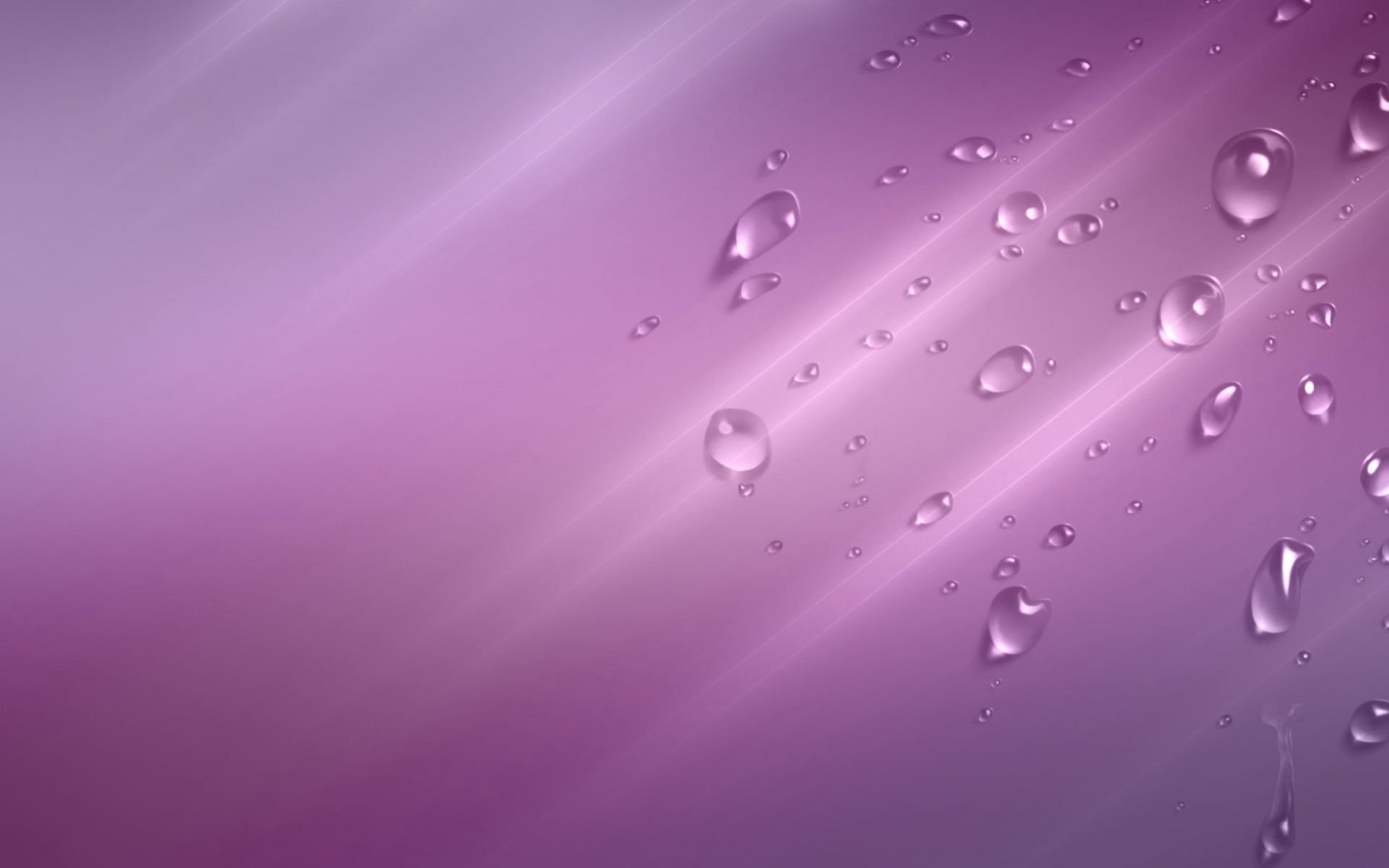 Gocce d'acqua su viola, 1920x1200 WUXGA, Desktop