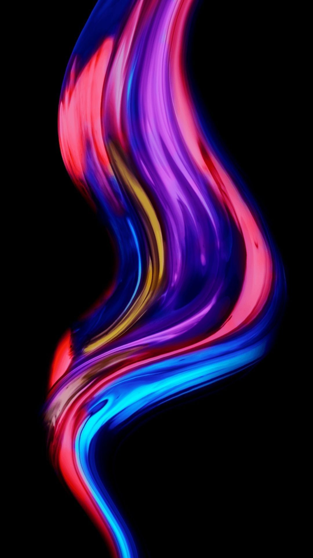 Onda fluida colorata neon, 1080x1920 Full HD Verticale, Smartphone