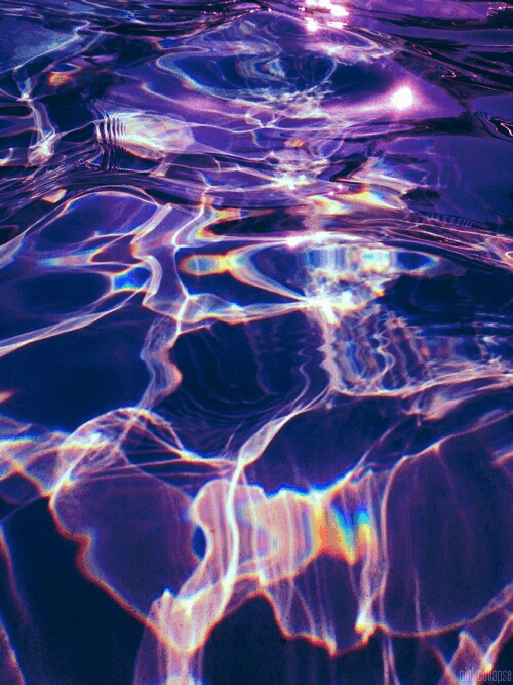 Acqua viola con riflessi luminosi, 1000x1334 Full HD Verticale, Smartphone