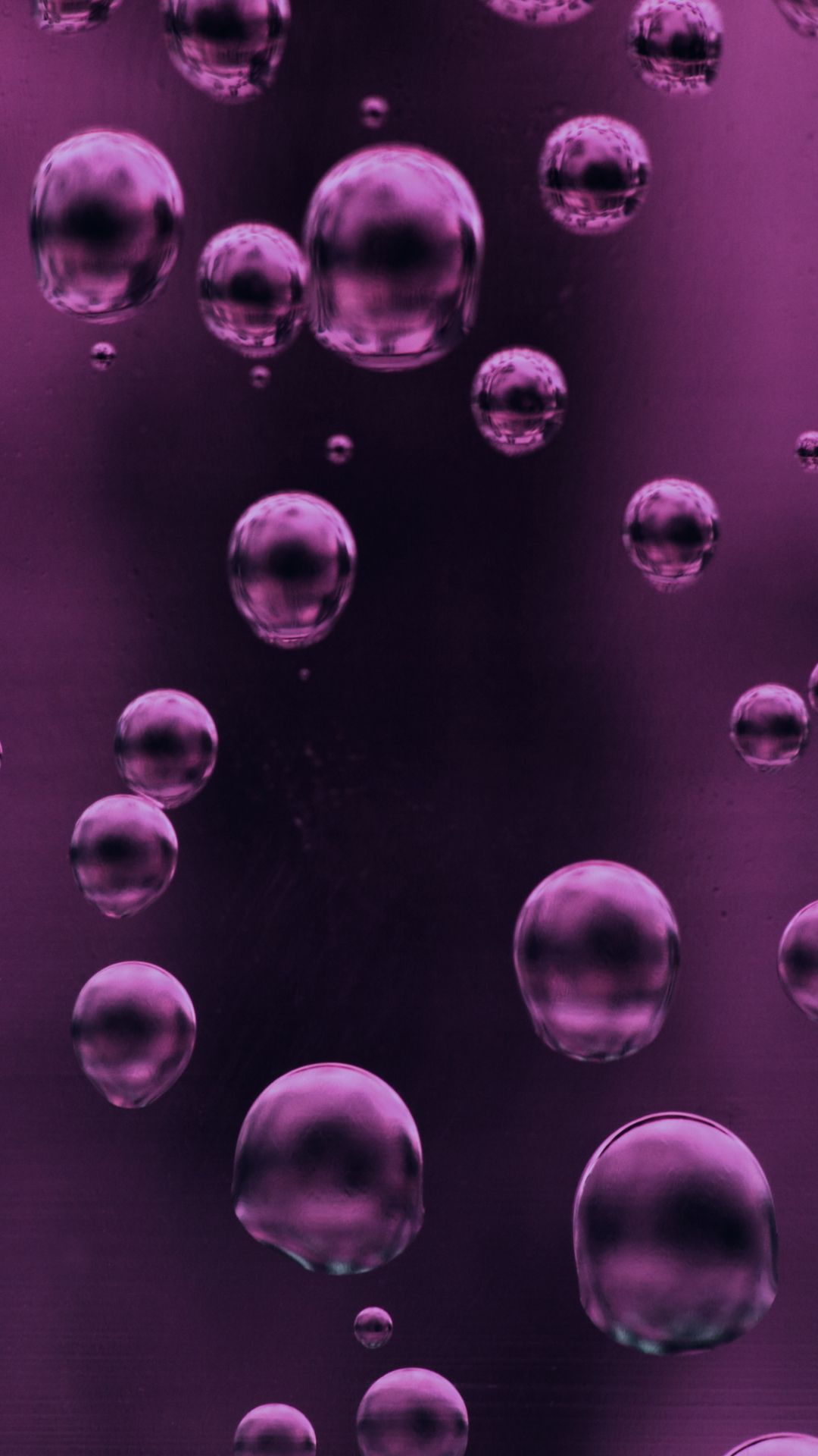 Bolle liquide viola acqua, 1080x1920 Verticale, Telefono