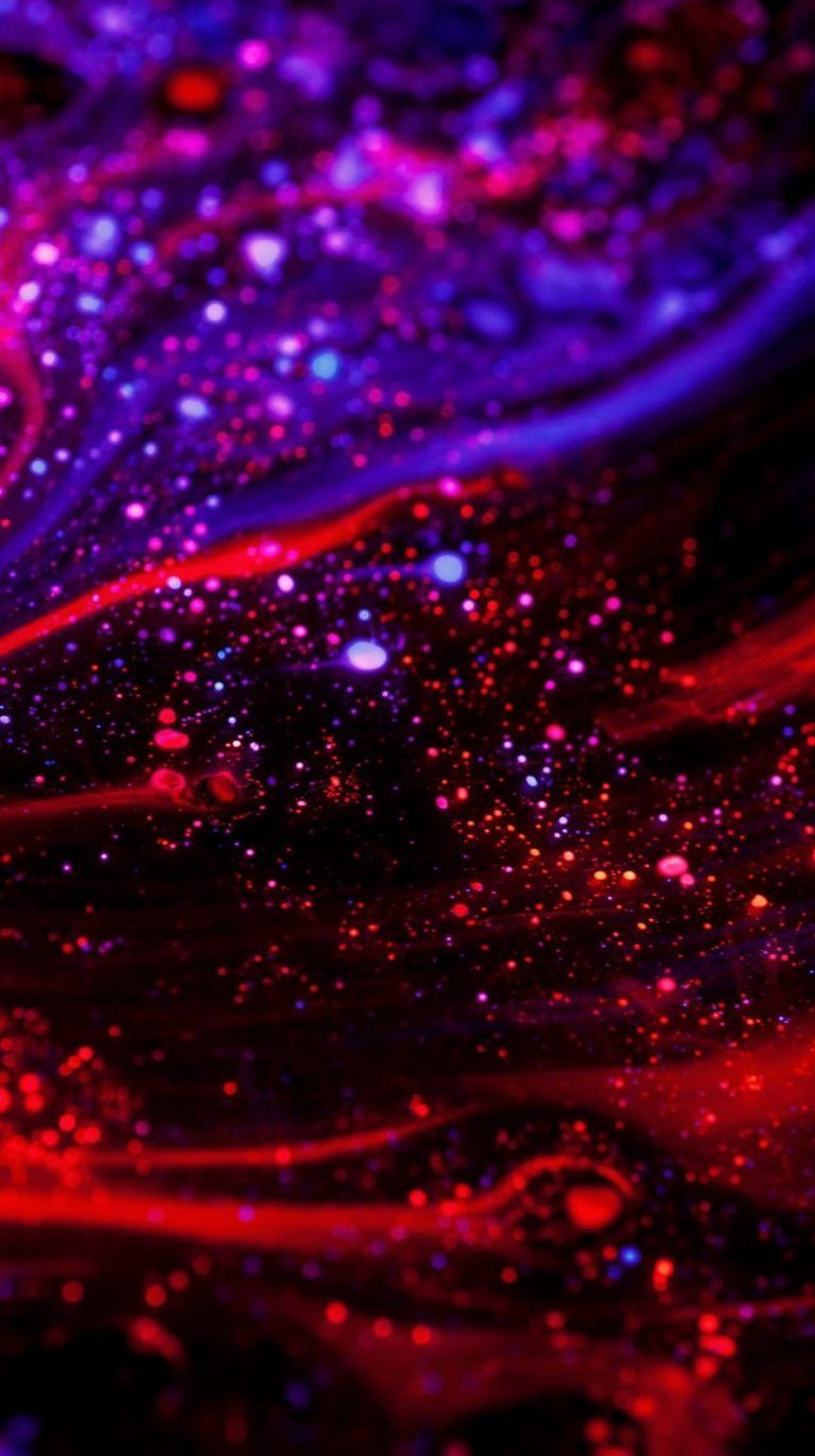 Acqua viola e rossa astratta, 768x1372 Verticale, Telefono