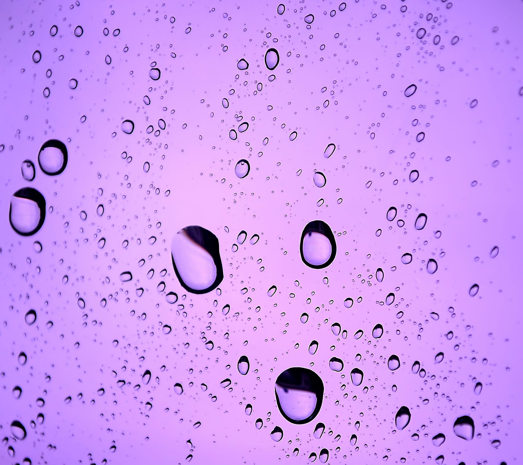 Gocce d'acqua su vetro viola, 2160x1920 2K, PC Desktop