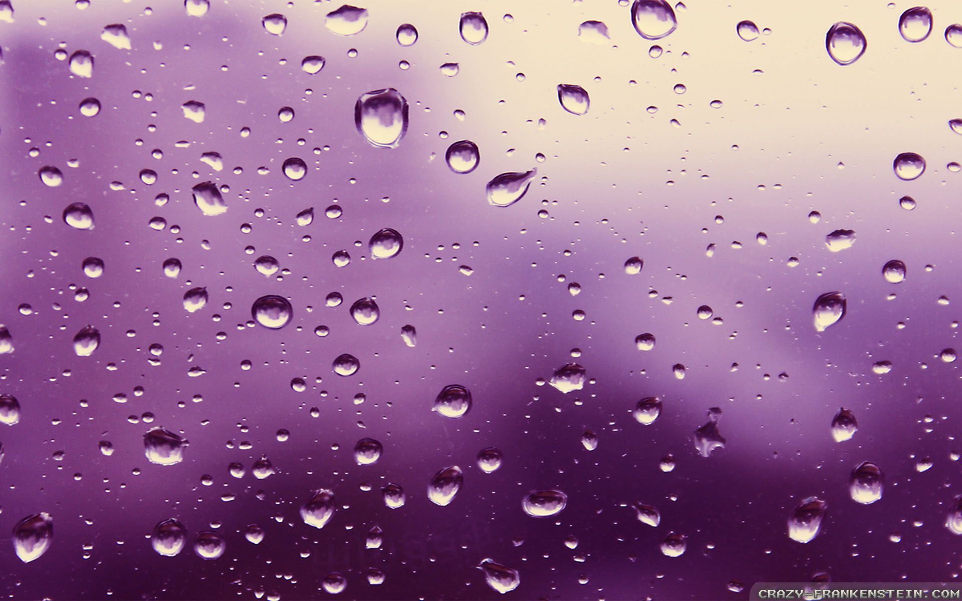 Gocce d'acqua su vetro viola, 1920x1200 Full HD+, iMac
