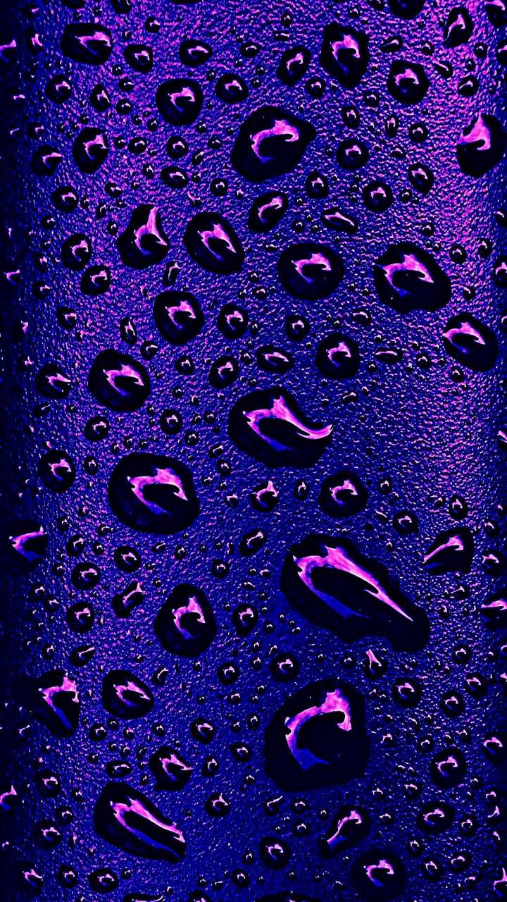 Gocce d'acqua viola, 720x1280 Full HD Verticale, Smartphone