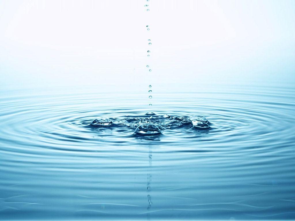 Goccia d'acqua con increspature, 1024x768 HD, Laptop