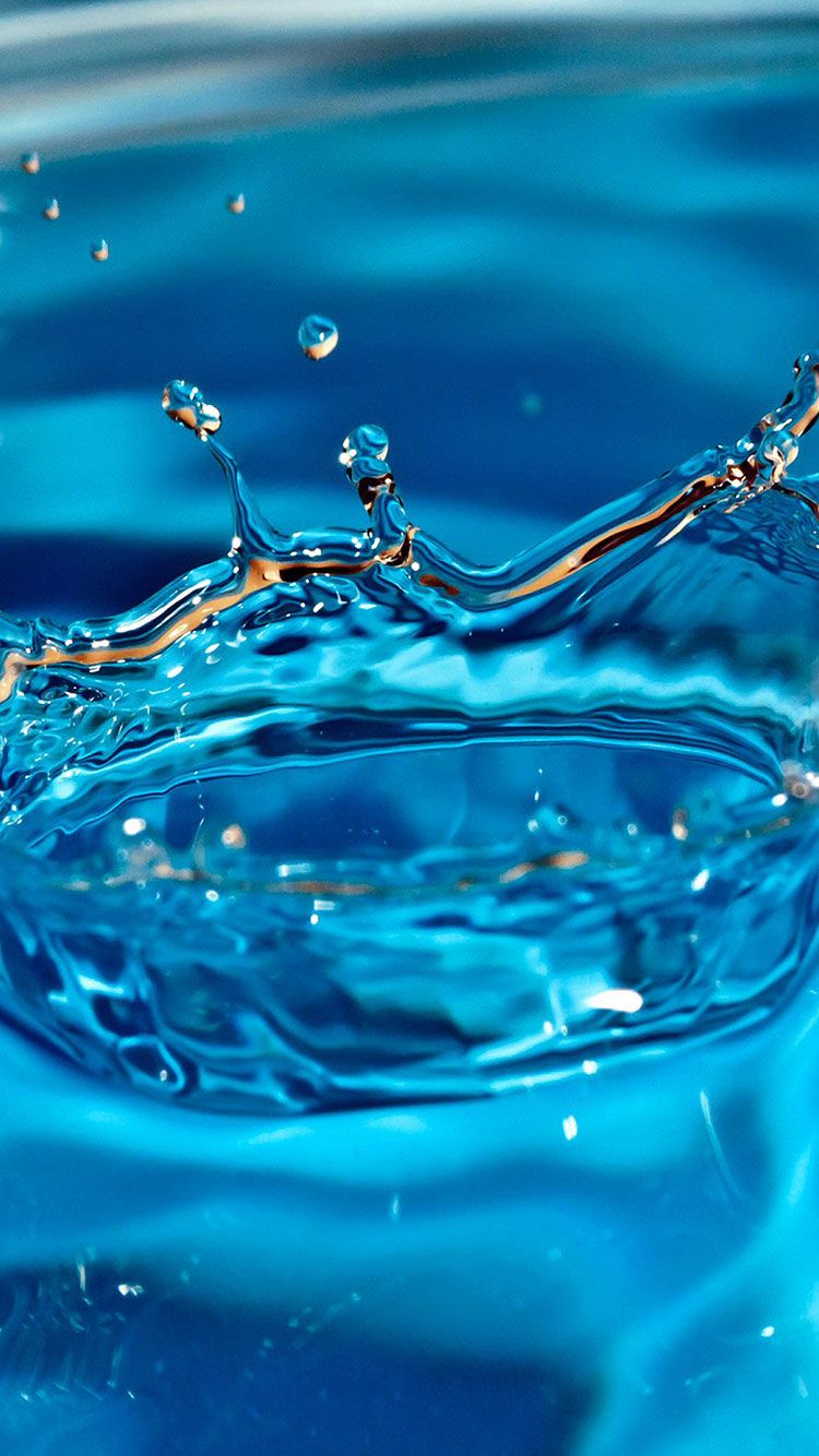 schizzo d'acqua blu, 750x1334 Full HD Verticale, iPhone