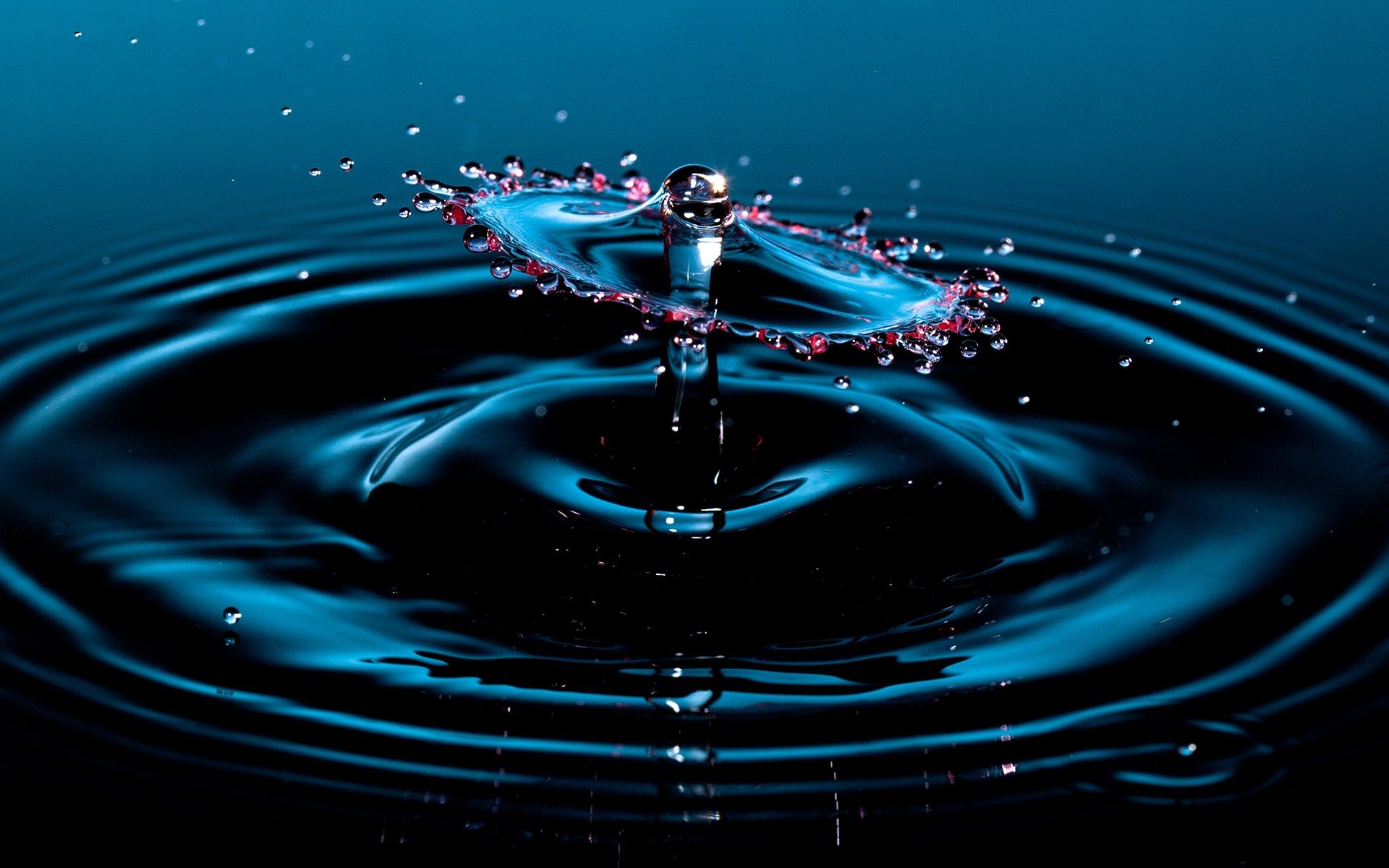 Goccia d'acqua splash blu, 1920x1200 Full HD+ WUXGA, Desktop