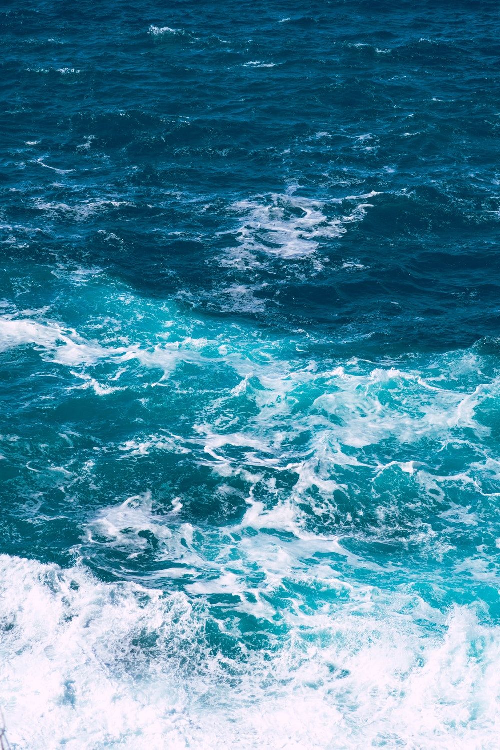 Onde oceano blu turchese, 1000x1500 Verticale, Telefono