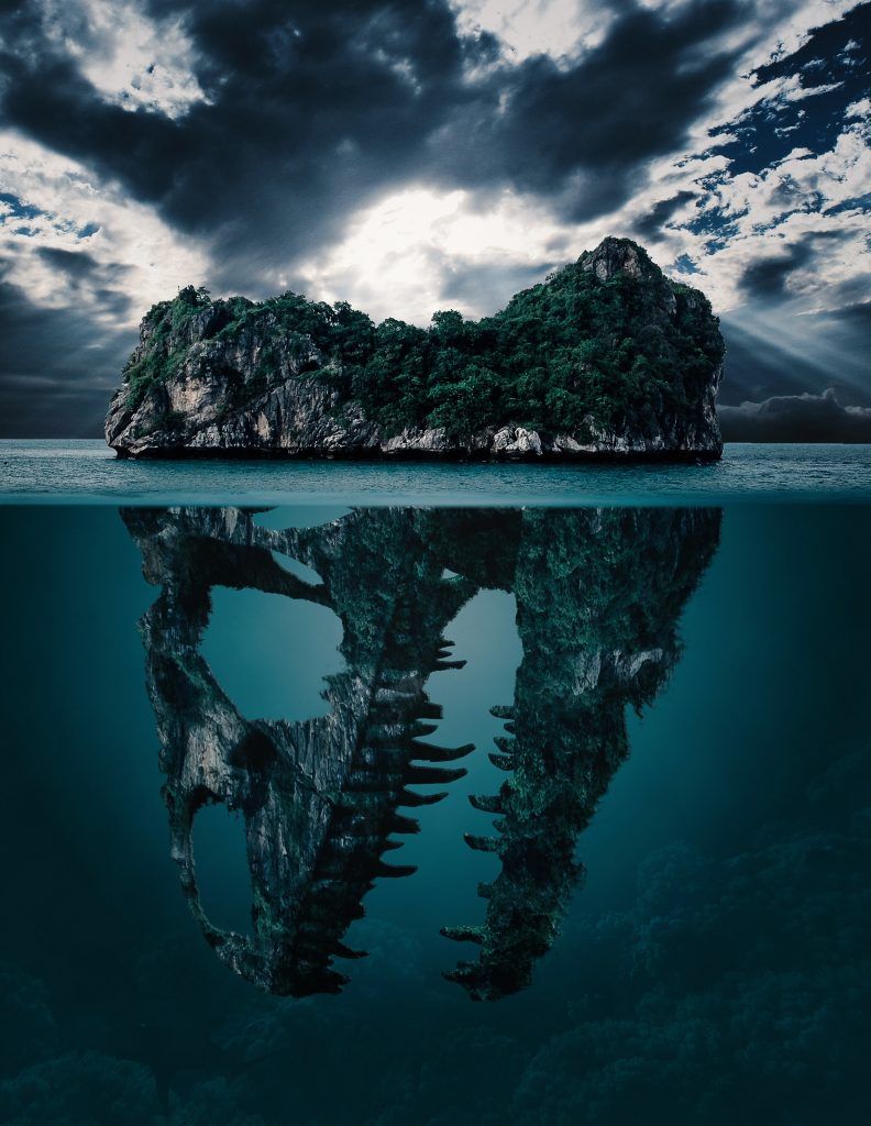 Isola con radici sommerse, 792x1024 Verticale, Mobile