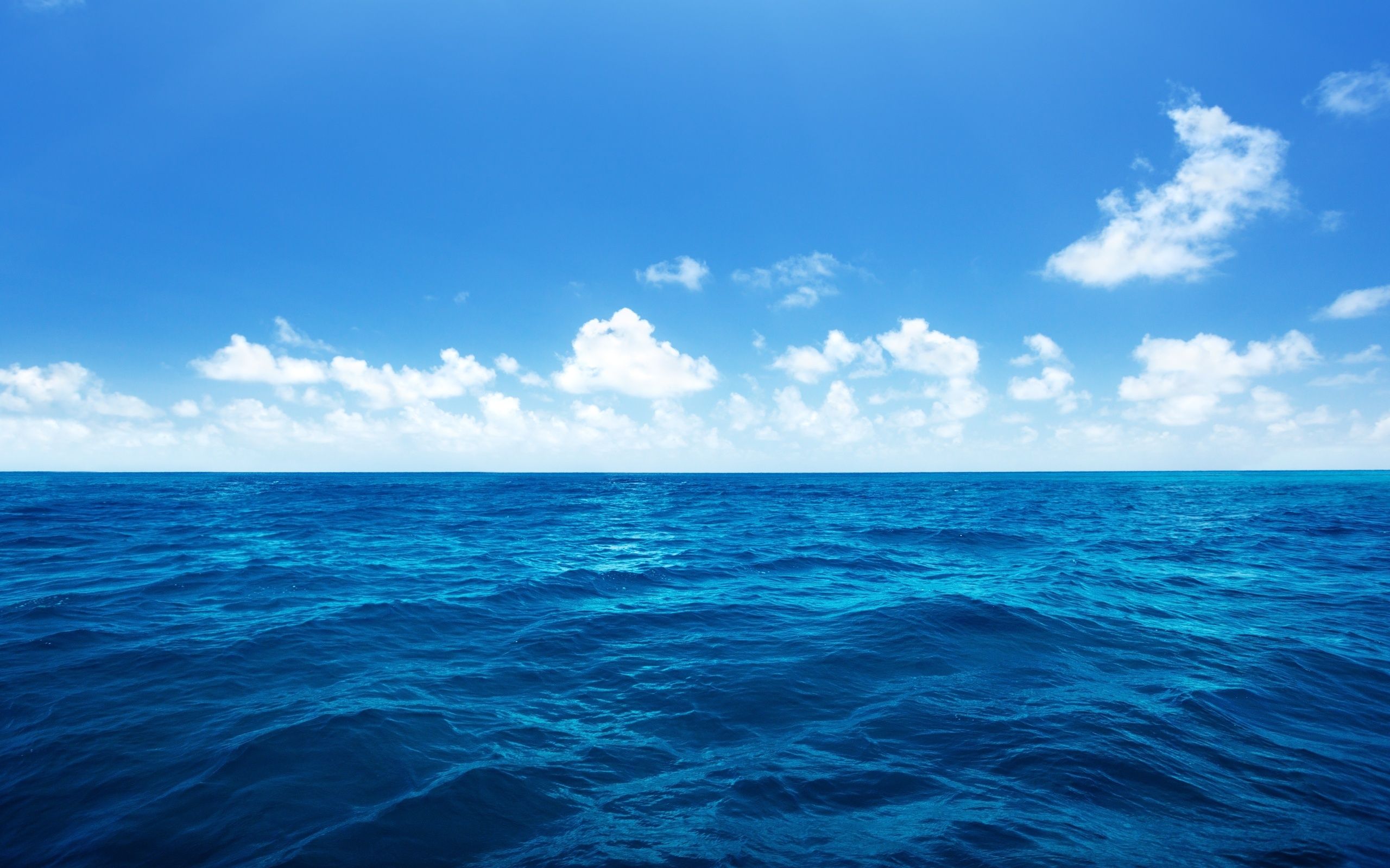 Oceano blu e cielo, 2560x1600 2K, Desktop